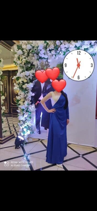 платье для беременных на новый год: XL (42), 2XL (44), цвет - Голубой — 2