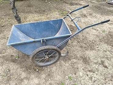 Садово-строительная тачка и тележка, Стальная, Двухколесная, Б/у