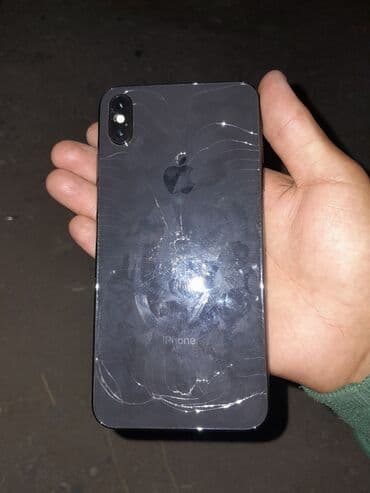 бу чайник: IPhone Xs Max, Колдонулган, 512 ГБ, Кара, Коргоочу айнек, Куту, 66 % — 1