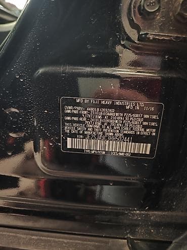 Унаа: Subaru Forester: 2017 г., 2.5 л, Автомат, Бензин, Кроссовер — 6