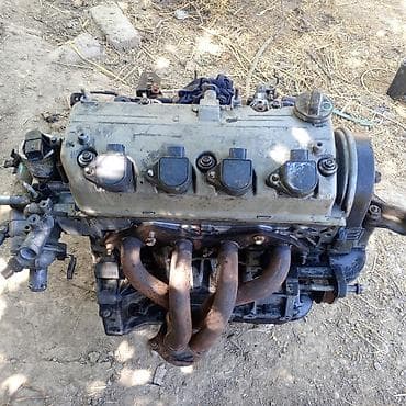 Автозапчасти: Бензиновый мотор Honda 2001 г., 1.7 л, Б/у, Оригинал, Япония — 2