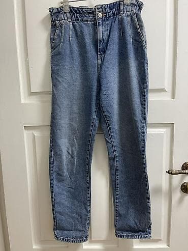 джинсы мом: Джинсы MNG DENIM, женские. - Силуэт: прямые брючины, слегка зауженные — 1