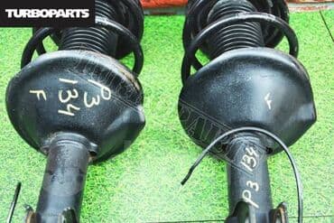 be5: Передний амортизатор, Комплект пружин амортизатора Subaru 1994 г., Б/у, Оригинал, Япония — 7