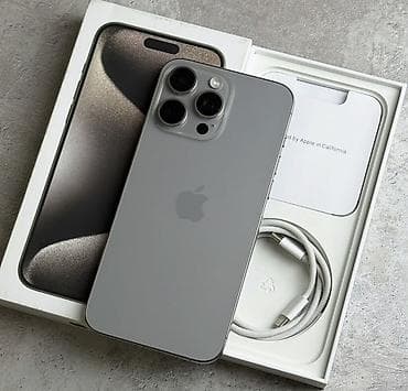 ipod touch 7: IPhone 15 Pro Max, 256 ГБ, Natural Titanium, Коробка, 88 % — 1