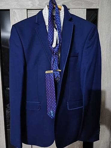 бутоньерка: Мужской классический костюм Daniel Perry размер 48 - Цвет: насыщенный — 3