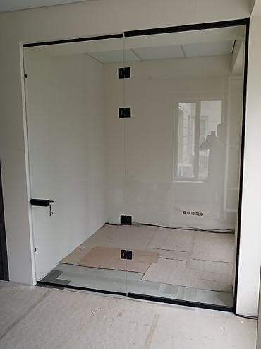 Буюртмага терезелер: Буюртмага Бүтүндөй айнектен жасалган тосмо, Офис үчүн, Брондолгон айнек, Монтаждоо, Демонтаждоо, Акысыз өлчөө — 4