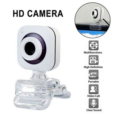 web camera: ЮСБ Веб камера V4 с микрофоном на прищепке, 360 ° вращение, USB — 2