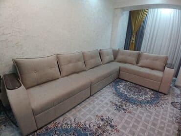 кресла реклайнеры: Угловой диван, C подушками — 3