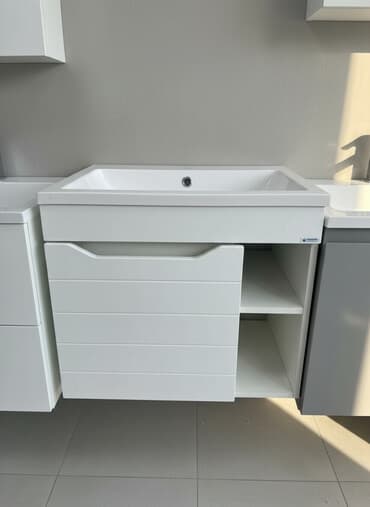 шкаф для стиральной машины в ванной: Жуунуучу бөлмө үчүн шкаф, Күзгүсүз — 1