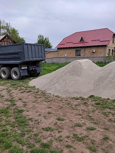 Смесь щебень и отсев: Смесь щебень и отсев, Чистая, Для стяжки, Камаз — 3