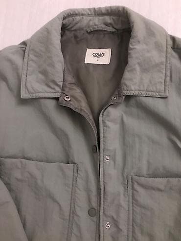 pull bear: Рубашка-куртка Colin’s, размер S. - Цвет: пепельно фисташковый. - — 1