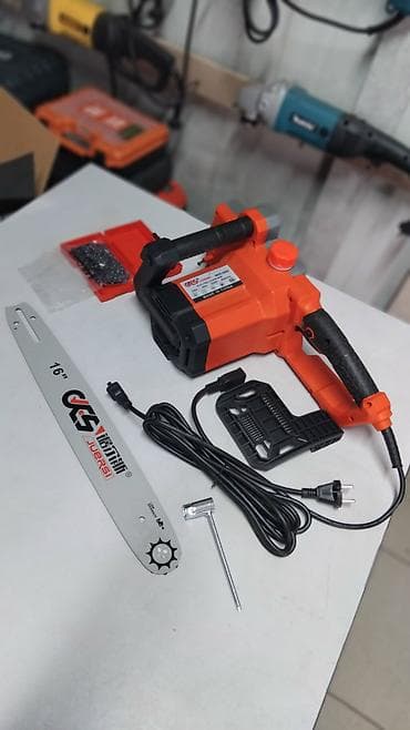 бензо пилы: Цепная электропила Новый, От электросети, Juersi, 3200 Вт — 2