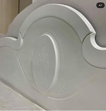 Эмерек гарнитурлары: Уктоочу бөлмө гарнитуру, Колдонулган, Эки кишилик керебет, Турция, Жыгач, Акылуу жеткирүү, түсү - Ак — 2