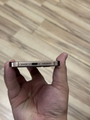 батарея на телефон: IPhone 16 Pro Max, Б/у, 256 ГБ, Desert Titanium, Защитное стекло, 91 % — 3