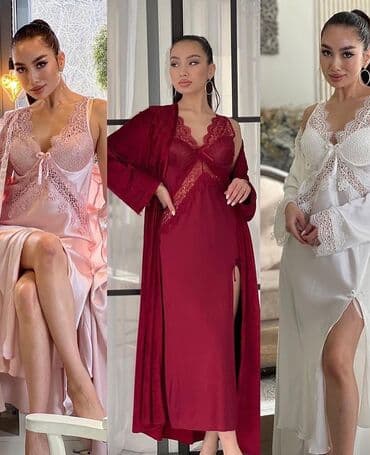 женские махровые халаты больших размеров: ⠀пеньюары двойки СО СКИДКОЙ! Вместо 2600 за 2000 сомов ⠀ Комплект — 5