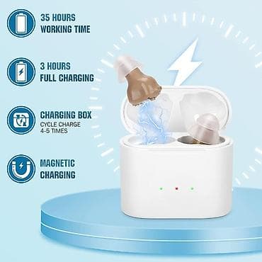Медтовары: Слуховой аппарат## Миниатюрные беспроводные усилители звука с зарядным — 1