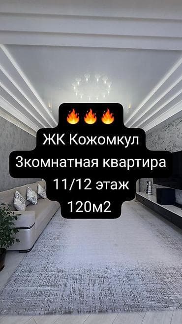 3 комнаты, 120 м², Дворец спорта Элитка, 11 этаж, Евроремонт — 1
