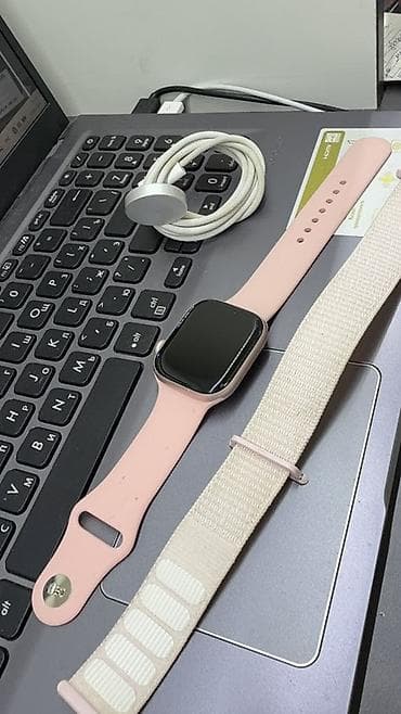 apple watch цена в бишкеке: Apple Watch Series 10 (42 мм) — Розовый | 100% аккумулятор Продаю в — 7