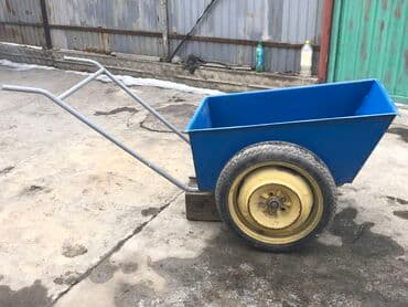 строительный тачка: Садово-строительная тачка и тележка, Стальная, Двухколесная, Новый — 8