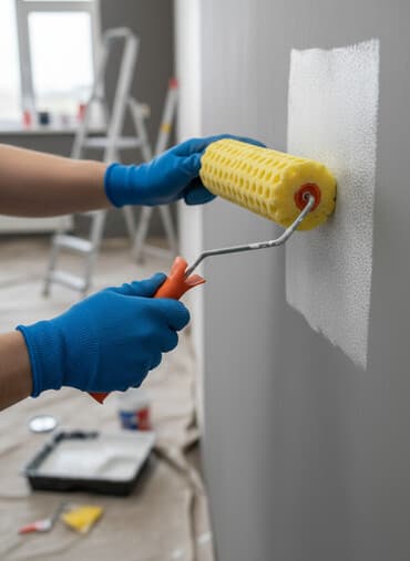 зd ручка: Поролоновый валик с отверстиями для декоративной покраски — 1