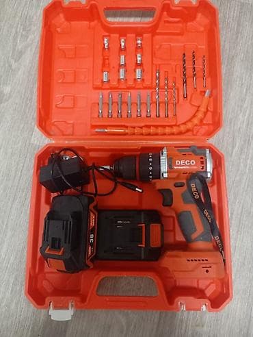 детский тошок: Аккумуляторная дрель‑шуруповерт DECO в комплекте Комплектация: - — 3