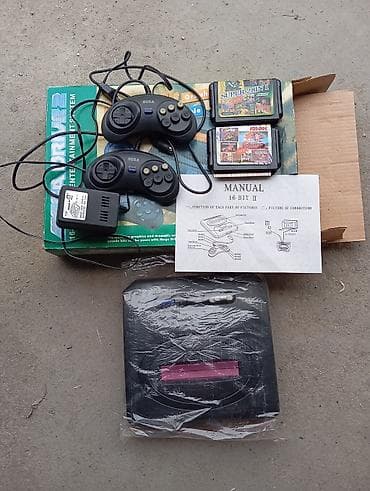 Ретро консолдор: Игровая оригинальная приставка SEGA Mega Drive 2 (16-bit). - — 2