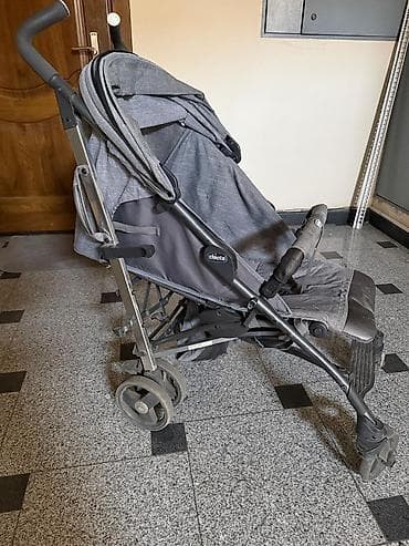 большую коляску: Коляска, Chicco, цвет - Серебристый, Б/у — 8