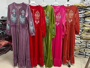 massimo morardi: Каралевский бамбук платье с вышивкой - Материал: каралевский бамбук — 2