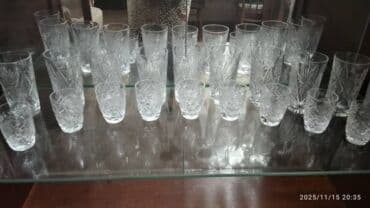 куда можно сдать хрустальную посуду: Набор гранёной хрустальной посуды советского образца. Состав: - 11 — 2