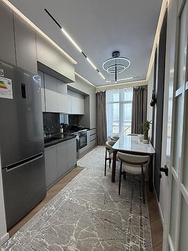 Квартиры: 2 комнаты, 67 м², Пишпек Элитка, 7 этаж, Дизайнерский ремонт — 1