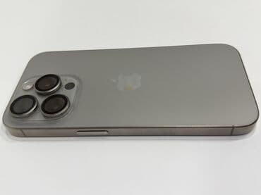 intel core: IPhone 15 Pro, Колдонулган, 256 ГБ, Natural Titanium, Коргоочу айнек, Каптама, Куту — 5