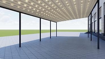 лехкий конструкция: Пергола, Металл, Пристенная, Встроенная подсветка — 4