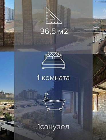 Квартиры: 1 комната, 37 м², Элитка, 3 этаж, Готовая ПСО (под самоотделку) — 4