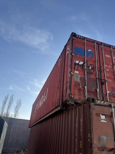 от контейнера: Продаю Морской контейнер 20-40-45 футов (standard), красный — 4