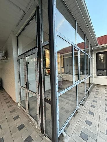 Алюминиевое окно на заказ, Тип окна: Панорамные, Без рассрочки