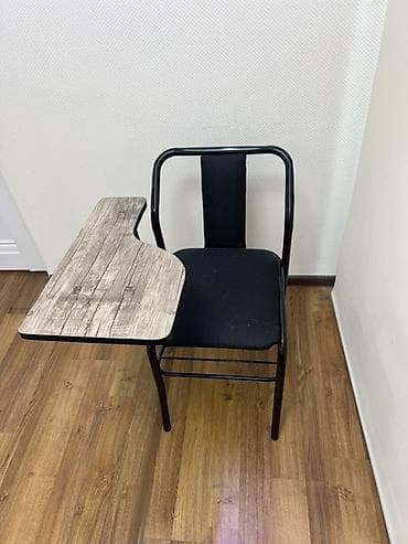 Школьный стул, Новый, ЛДСП, цвет - Черный