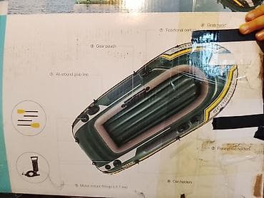 Надувная лодка Intex Seahawk 2 - Двухместная лодка с надувным дном и