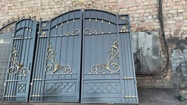 купить ворота с калиткой бу бишкек: Откатные ворота Металлические — 6
