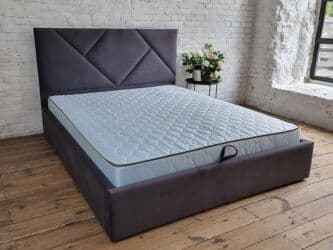 книжный шкаф для детской комнаты: Двуспальная кровать, Новый, С мягким изголовьем, длина - 200 см — 23