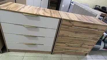 рейка 5 4: Комод для одежды, Без зеркала, ЛДСП, цвет - Серый — 10