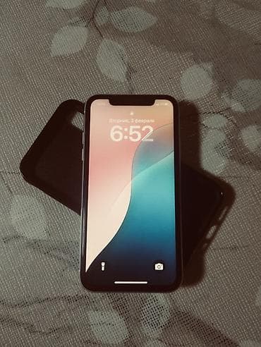 IPhone Xr, Б/у, 128 ГБ, Белый, Чехол, 79 %