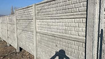 бетонирование двора: Сборно-секционный железобетонный забор - Материал: вибролитые — 2