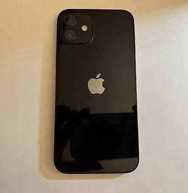IPhone 12, Б/у, 64 ГБ, Черный, Защитное стекло, Чехол, 83 %