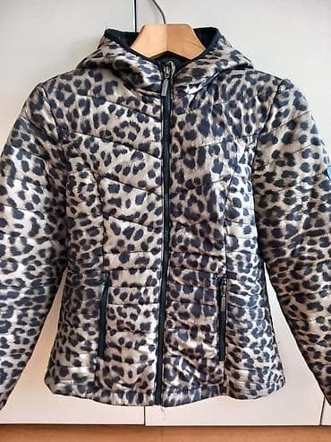 Женская утеплённая куртка с трендовым принтом "леопард" Бренд
