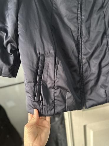 Айымдардын кийими: Женская укороченная куртка черного цвета. - Материал верха: плотная — 4