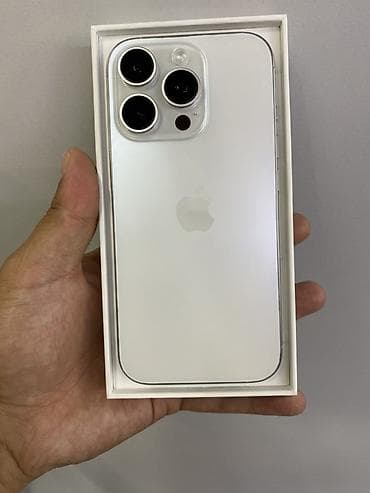 iphone xr pro: IPhone 16 Pro, 128 ГБ, White Titanium, Коробка, 90 % — 1