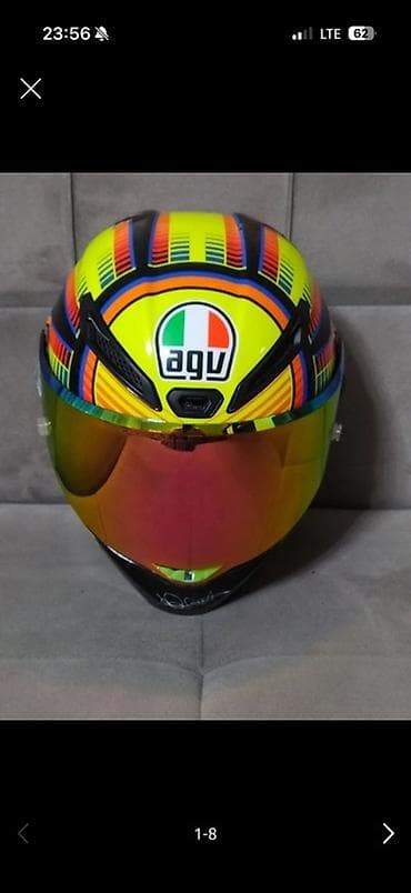 Шлем интеграл AGV, дизайн Valentino Rossi (46) от Drudi Performance at lalafo.kg Шлем интеграл AGV, дизайн Valentino Rossi (46) от Drudi Performance