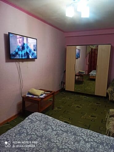 суточные квартиры бишкек бишкек: 1 комната, Душевая кабина, Постельное белье, Кондиционер — 1