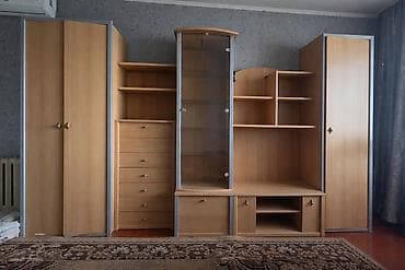 лес жыгач: Зал үчүн гарнитур, Колдонулган, Жыгач, Өзү алып кетүү, түсү - Саргыч боз — 1