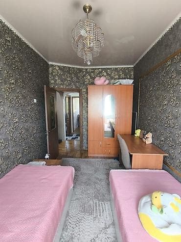 103 серия квартир это: 3 комнаты, 63 м², Аламедин-1 мкр 105 серия, 4 этаж — 1